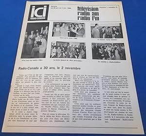 ICI Radio-Canada: Horaire des Reseaux Francais Societe (Vol. 1 No. 31, du 29 Oct. au 4 Nov. 1966)...