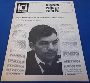 ICI Radio-Canada: Horaire des Reseaux Francais Societe (Vol. 1 No. 33, du 12 au 18 Novembre 1966)...