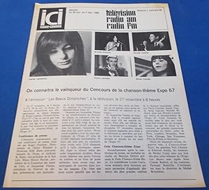 ICI Radio-Canada: Horaire des Reseaux Francais Societe (Vol. 1 No. 35, du 26 Nov. au 2 Dec. 1966)...