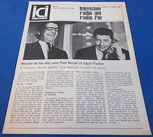 ICI Radio-Canada: Horaire des Reseaux Francais Societe (Vol. 1 No. 36, du 3 au 9 Decembre 1966) (...