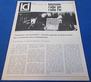 ICI Radio-Canada: Horaire des Reseaux Francais Societe (Vol. 1 No. 37, du 10 au 16 Decembre 1966)...