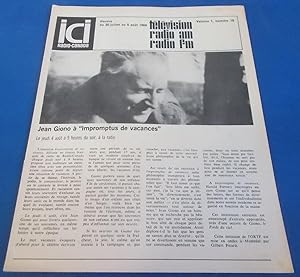 ICI Radio-Canada: Horaire des Reseaux Francais Societe (Vol. 1 No. 18, du 30 Juillet au 5 Aout 19...