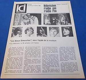 ICI Radio-Canada: Horaire des Reseaux Francais Societe (Vol. 1 No. 29, du 15 au 21 Octobre 1966) ...