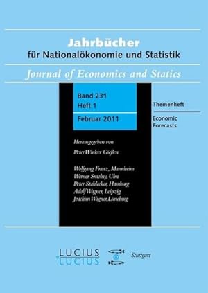 Seller image for Economic Forecasts : Themenheft Heft 1/Bd. 231 (2011) Jahrbcher fr Nationalkonomie und Statistik for sale by AHA-BUCH GmbH