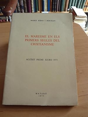 EL MARESME EN ELS PRIMERS SEGLES DEL CRISTIANISME