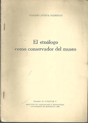 Imagen del vendedor de EL ETNOLOGO COMO CONSERVADOR DEL MUSEO. a la venta por Librera Javier Fernndez