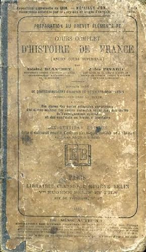 Immagine del venditore per COURS COMPLET D'HISTOIRE DE FRANCE (ANCIEN COURS SUPERIEUR) venduto da Le-Livre