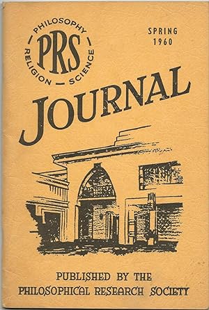 Seller image for PRS Journal [Philosphy - Religion - Science], Vol. 19, No. 4, Spring 1960 for sale by Purpora Books