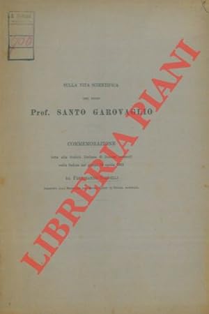 Bild des Verkufers fr Sulla vita scientifica del socio Prof. Santo Garovaglio. zum Verkauf von Libreria Piani