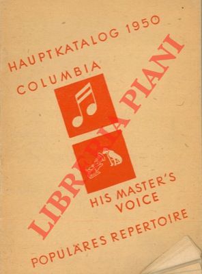 Hauptkatalog. Populares Repertoire. 1950.