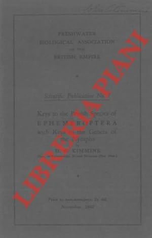 Seller image for Keys to the British species of Ephemeroptera with keys tho the Genera of the Nymphs. for sale by Libreria Piani