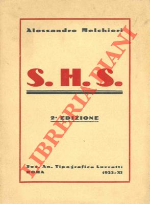 Image du vendeur pour S.H.S. mis en vente par Libreria Piani