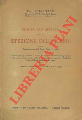 Guida alfabetica per la ispezione delle carni.