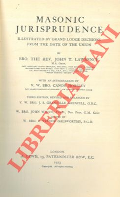 Masonic jurisprudence. Illustrated by Grand Lodge decisions fron the date of the union.