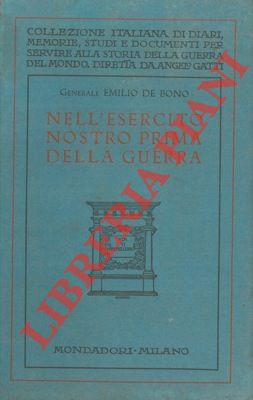 Seller image for Nell'esercito nostro prima della guerra. for sale by Libreria Piani