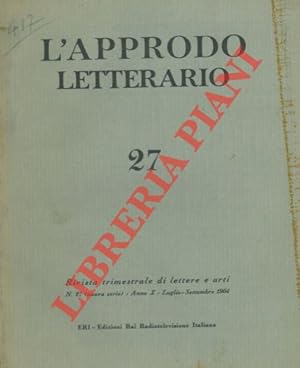 L'approdo letterario. Rivista trimestrale di lettere e arti.