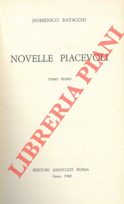 Bild des Verkufers fr Novelle piacevoli. zum Verkauf von Libreria Piani