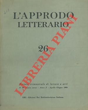 L'approdo letterario. Rivista trimestrale di lettere e arti.