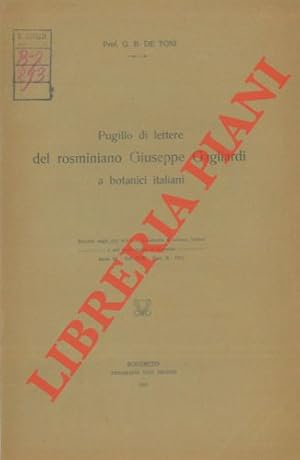 Pugillo di lettere del rosminiano Giuseppe Gagliardi a botanici italiani.