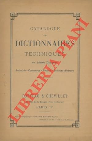 Catalogue des dictionnaires techniques en tout langues.