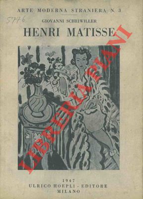 Image du vendeur pour Henri Matisse. mis en vente par Libreria Piani