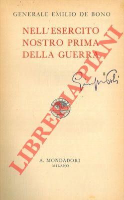 Seller image for Nell'esercito nostro prima della guerra. for sale by Libreria Piani