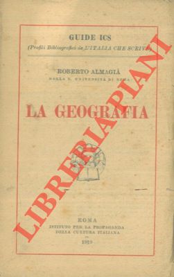 Seller image for La geografia. for sale by Libreria Piani