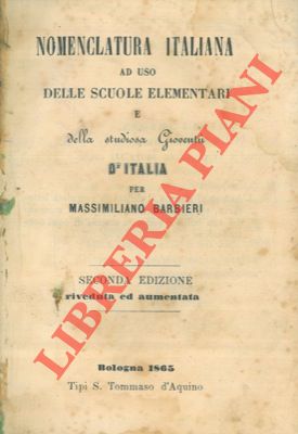 Nomenclatura italiana ad uso delle scuole elementari e della studiosa gioventù d'Italia.
