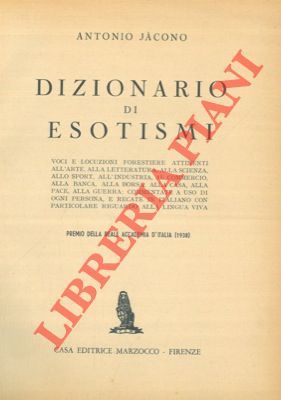 Dizionario di esotismi.