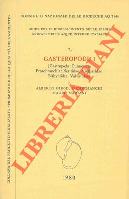 Imagen del vendedor de Gasteropodi, 1. (Gastropoda: Pulmonata Prosobranchia: Neritidae, Viviparidae, Bithyniidae, Valvatidae). a la venta por Libreria Piani