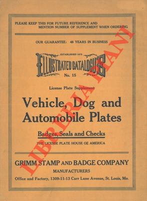 Vehicle, dog and automobile plates.