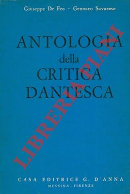 Bild des Verkufers fr Antologia della critica dantesca. zum Verkauf von Libreria Piani