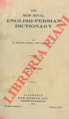 The new royal english-persian dictionary.