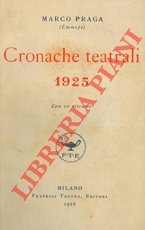 Cronache teatrali 1925.