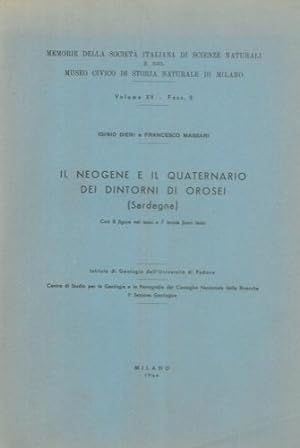 Immagine del venditore per Il Neogene e il Quaternario dei dintorni di Orosei (Sardegna). venduto da Libreria Piani