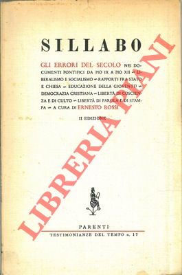Il "Sillabo". II edizione.