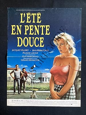 L'ÉTÉ EN PENTE DOUCE-FILM DE GERARD KRAWCZYK-1987-AFFICHE PETIT FORMAT