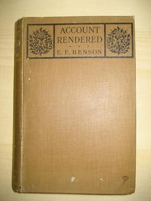 Seller image for ACCOUNT RENDERED for sale by Old Hall Bookshop, ABA ILAB PBFA BA