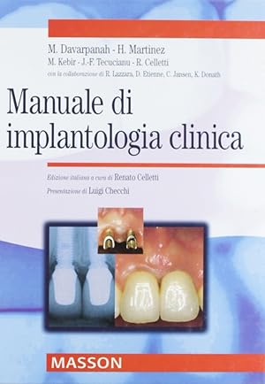 Seller image for Manuale di implantologia clinica for sale by Libro Co. Italia Srl