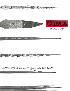 COMA. Bulletin of the conference of museum anthropologists. No. 21, February 1989.