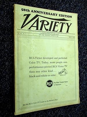 Variety. 1963. 58th Anniversary Edition. January 8, 1964.