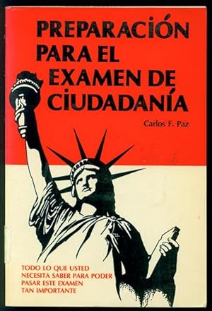 Immagine del venditore per Preparacin Para El Examen de Cudadana [Preparation for the Citizenship Test] Spanish Edition venduto da Inga's Original Choices