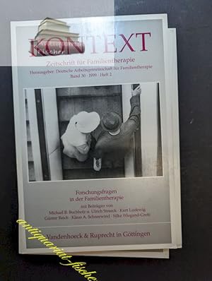 Imagen del vendedor de Kontext. Band 30 - 1999 Heft 2: Forschungsfragen in der FT Zeitschrift fr Systemische Therapie und Familientherapie. Hg. Deutsche Arbeitsgemeinschaft fr Familientherapie a la venta por Antiquariat-Fischer - Preise inkl. MWST