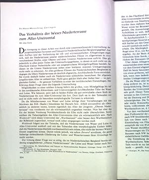 Imagen del vendedor de Das Verhltnis der Weser-Niederterrasse zum Aller-Urstromtal; a la venta por books4less (Versandantiquariat Petra Gros GmbH & Co. KG)