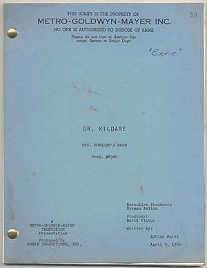 (Teleplay): Dr. Kildare. Mrs. Monahan's Room [Filmed as "The Middle of Ernie Mann"]