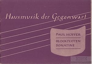 Blockflöten-Sonatine Blockflöten-Reihe "Hausmusik der Gegenwart", Heft 7
