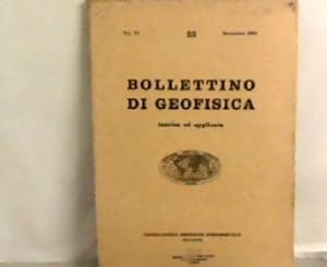 Bollettino di Geofisica - teorica ed applicata - Vol. VI. - 23 - Settembre 1964.