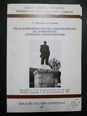 Seller image for En la Conmemoracin del Cincuentenario de la Muerte de Leonardo Torres Quevedo for sale by Carmichael Alonso Libros