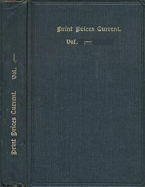 Bild des Verkufers fr Print Prices Current. Volume 4. 1921-22 zum Verkauf von Barter Books Ltd