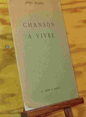 Imagen del vendedor de CHANSON A VIVRE a la venta por Livres 113